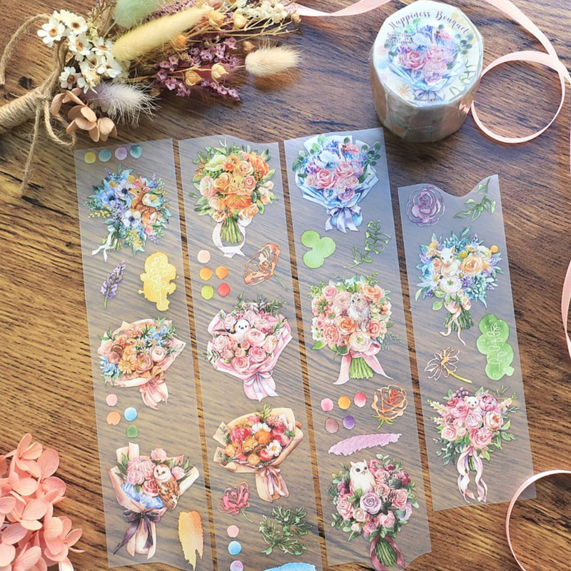 PET Washi Tape - Bouquet of Happiness