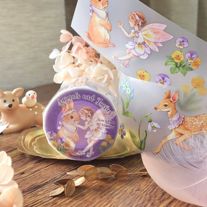 PET Washi Tape - Animals and Fairy