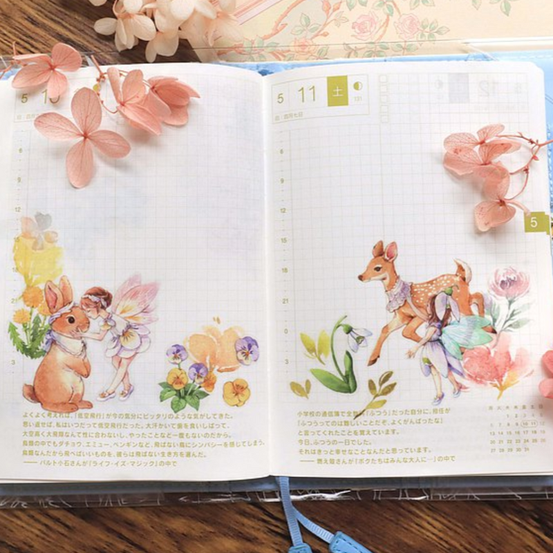 PET Washi Tape - Animals and Fairy