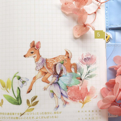 PET Washi Tape - Animals and Fairy