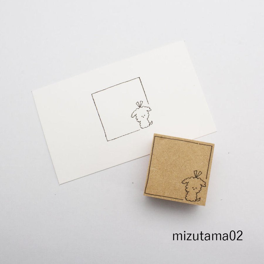 mizutama / Rubber Stamp - Square