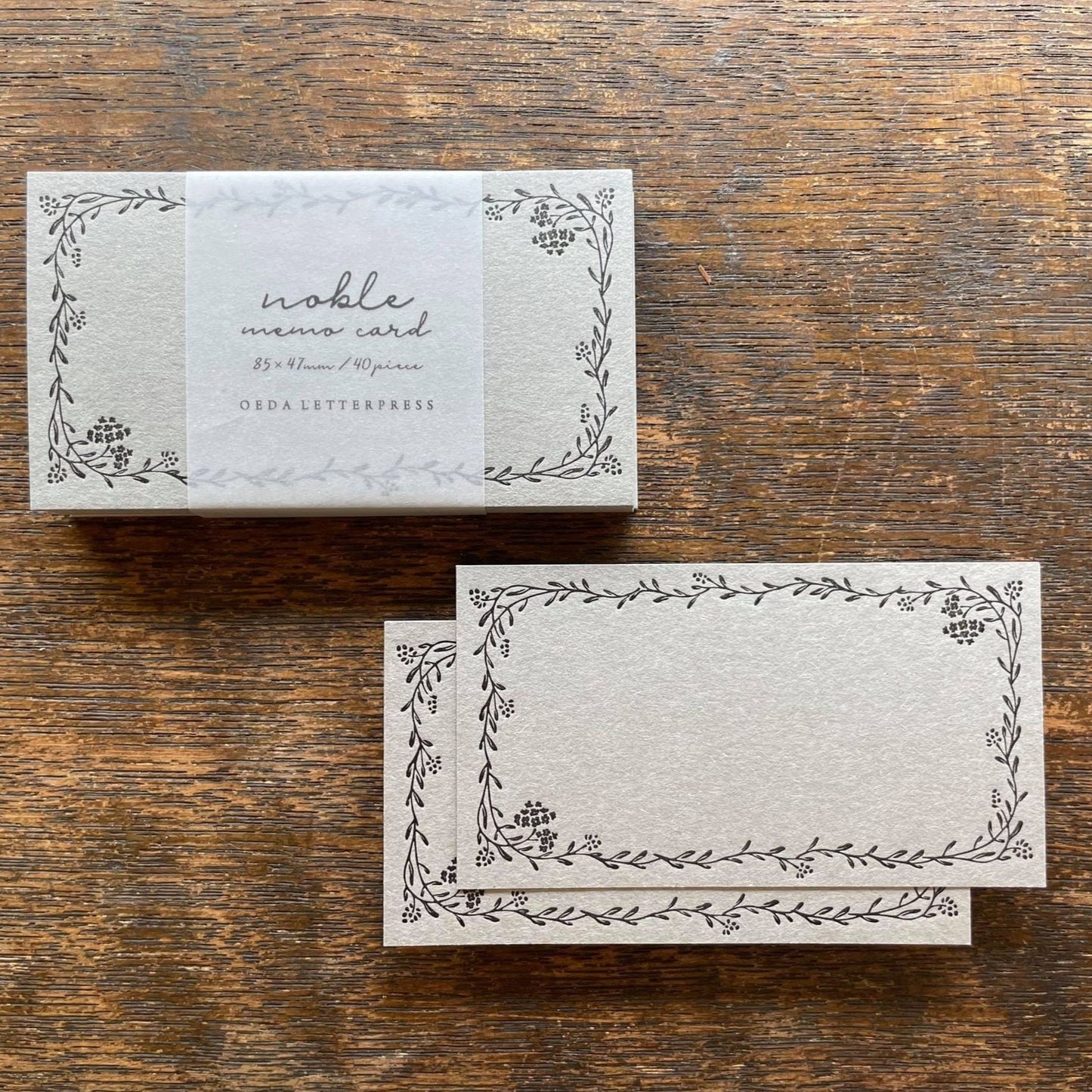 Letterpress Noble Note Cards