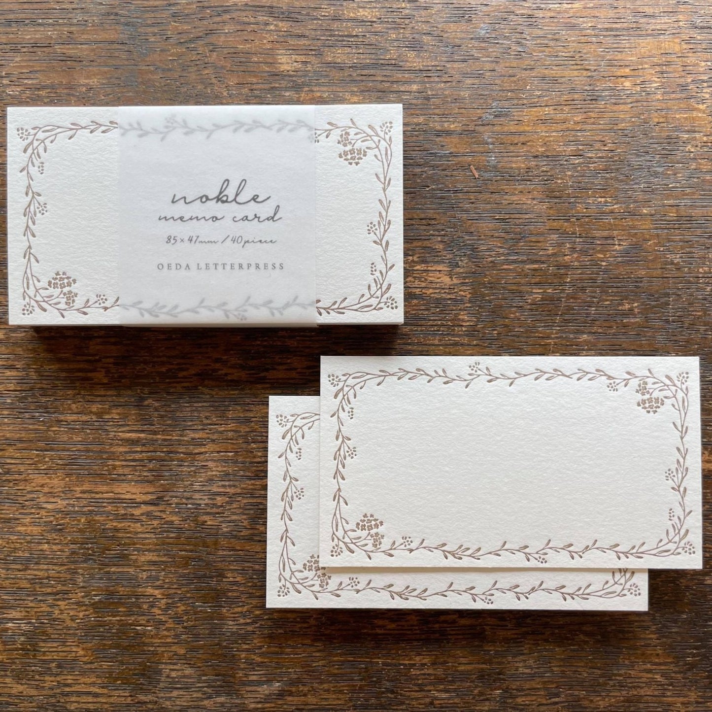 Letterpress Noble Note Cards