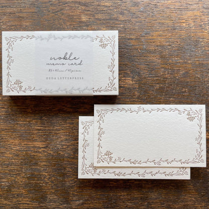 Letterpress Noble Note Cards