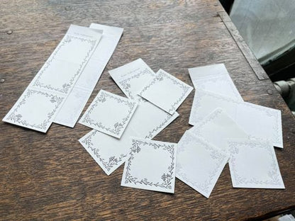 Letterpress 3 Patterns Label Book - Noble