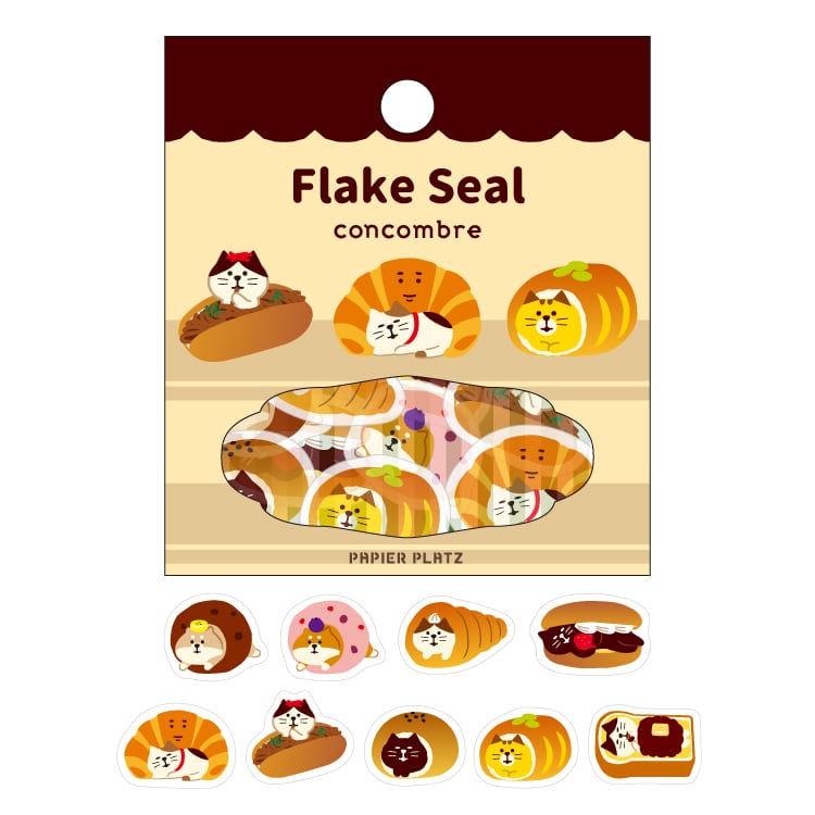 Flake Stickers - We Love Bread