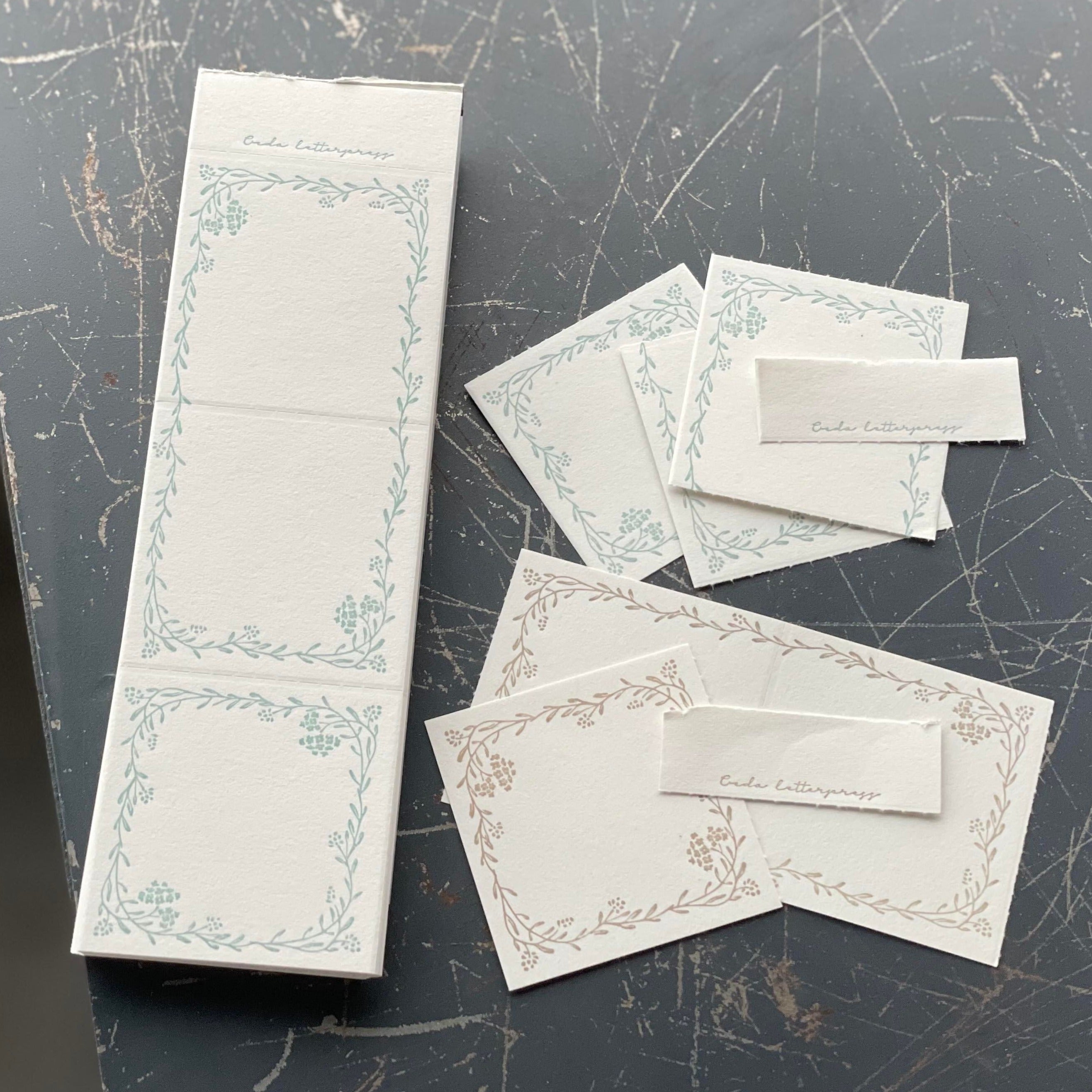 Limited Edition Letterpress 3 Patterns Label Book