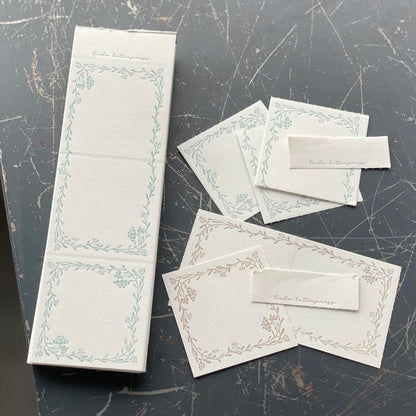 Limited Edition Letterpress 3 Patterns Label Book