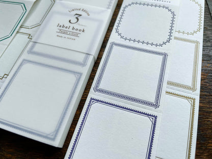 Limited Edition Letterpress 3 Patterns Label Book