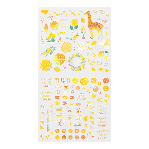 Planner Stickers - Happy Yellow