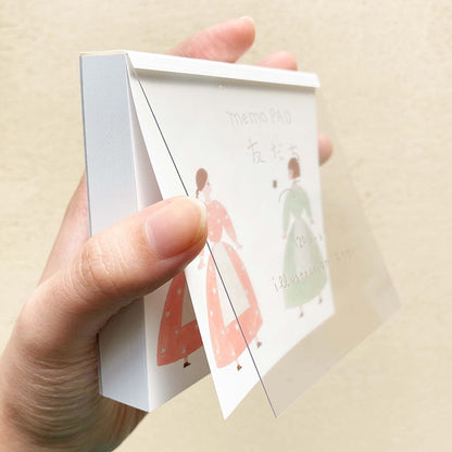 Necktie / Square Memo Pad - Friends
