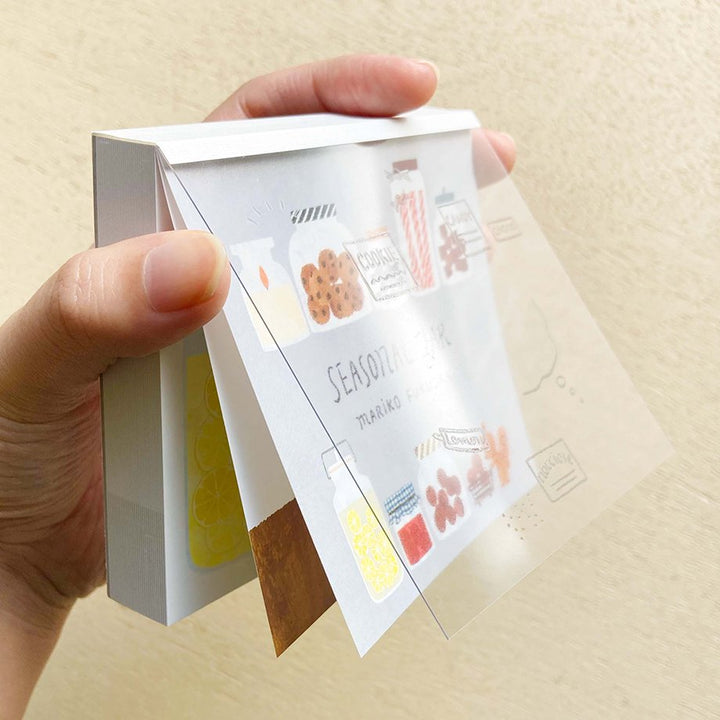 Mariko Fukuoka Square Memo Pad - Seasonal Jar