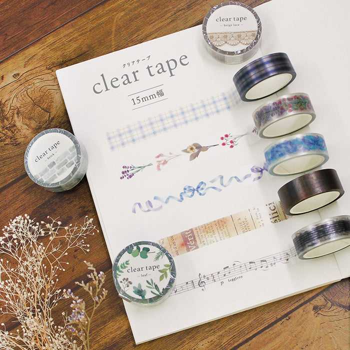 Clear Tape - Beige Lace