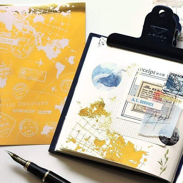 MU Gold Foil Print-on Stickers - Travel