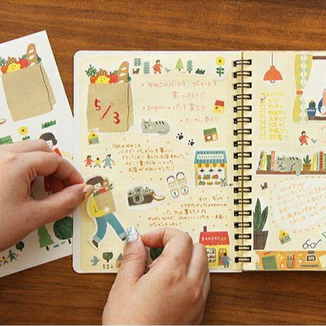 Me Time Stickers Set - Happy Walk (2 sheets)