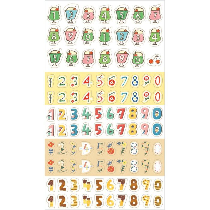 Planner Stickers - Happy Numbers