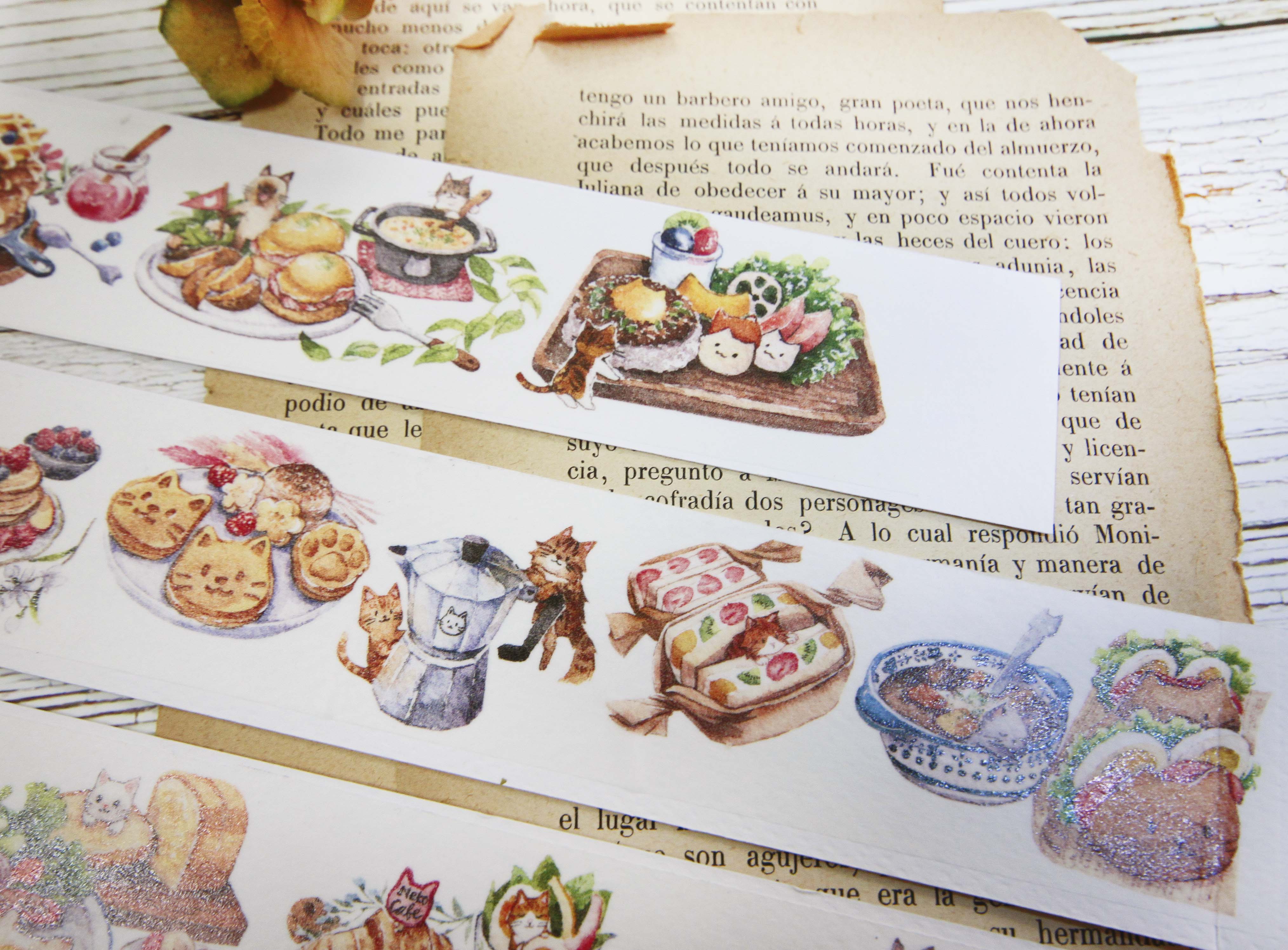 Wide Washi Tape - Kitty's Cafe