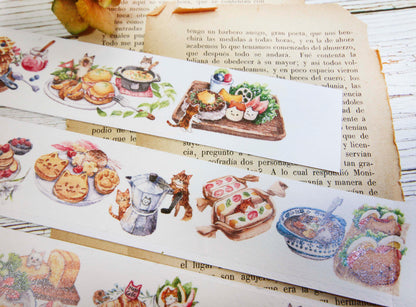 Wide Washi Tape - Kitty's Cafe