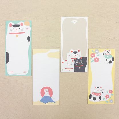Masao Takahata Memo Pad - Beckoning Cat
