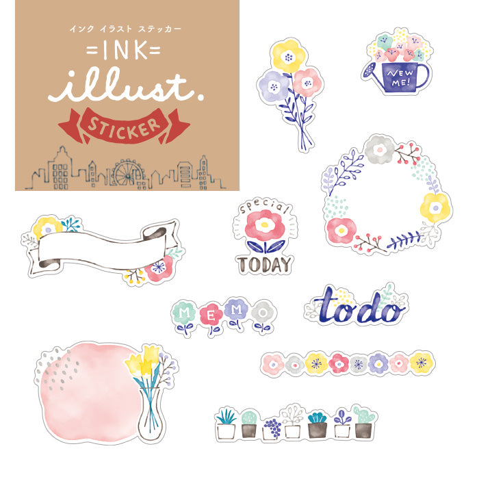 Flake Stickers - Flower