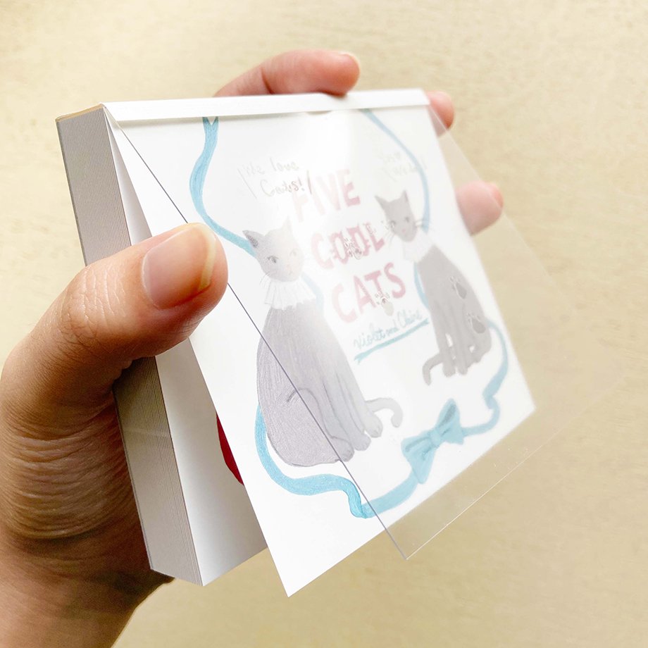 Violet & Clair / Sumire Taya Square Memo Pad - Five Cool Cats