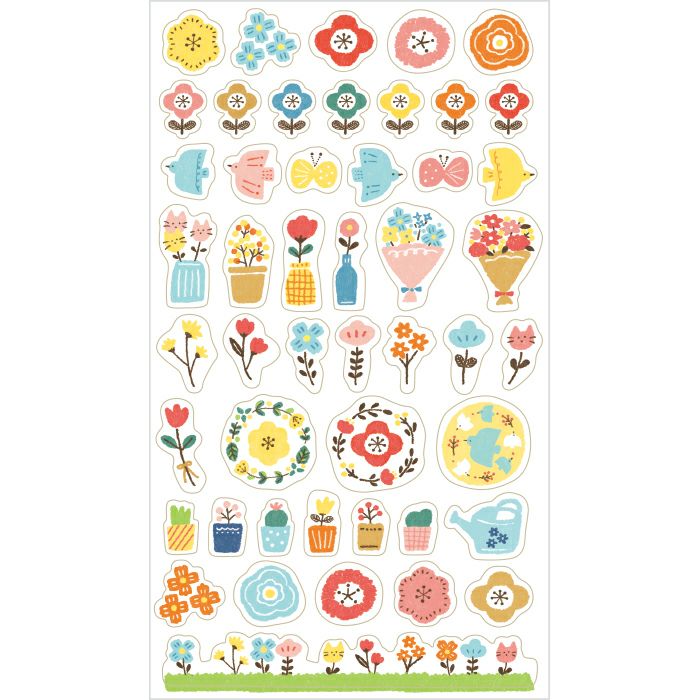 Planner Stickers - Happy Flowers