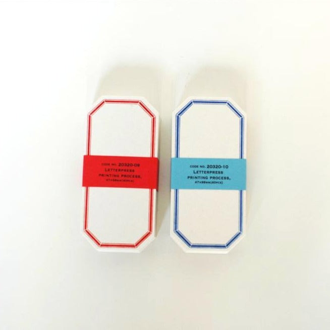 Letterpress Label Card - Octagon
