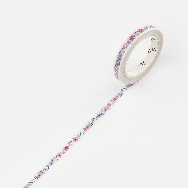 Slim Washi Tape - Flowers