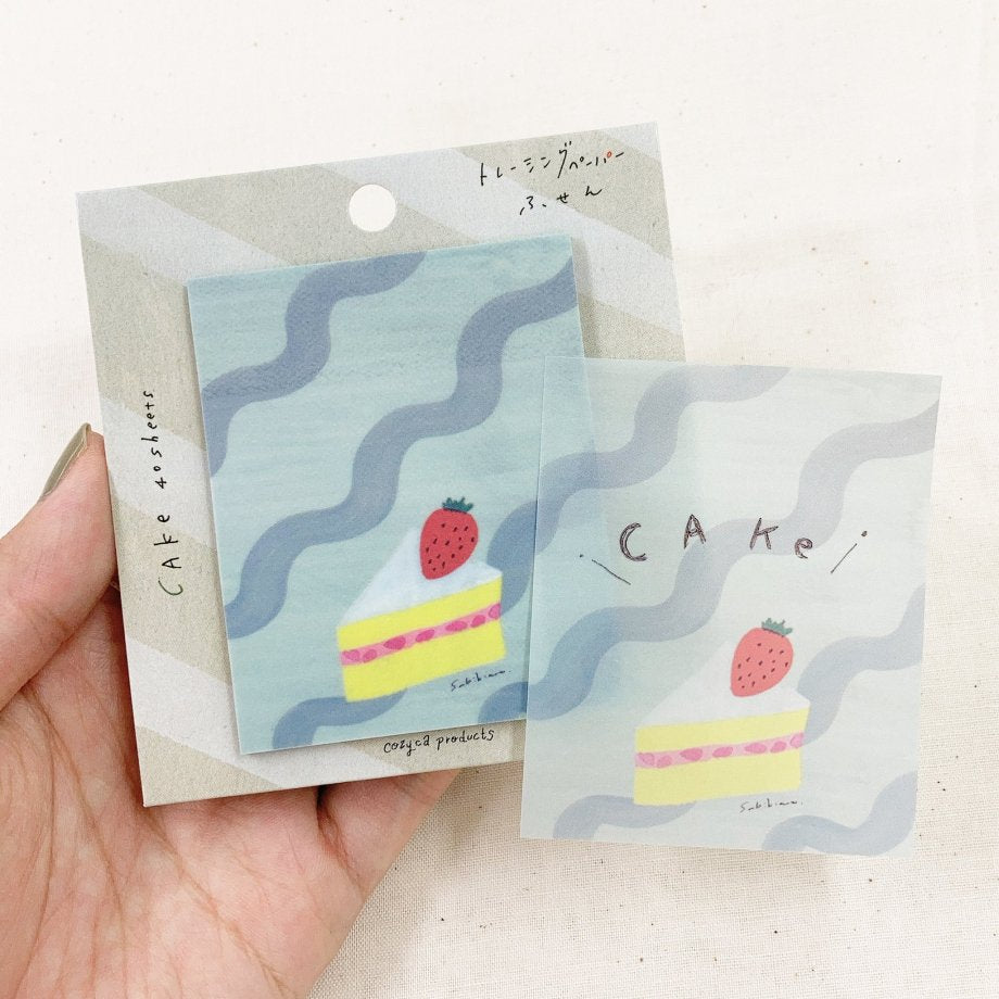 Subikiawa Tracing Paper Sticky Note - Cake