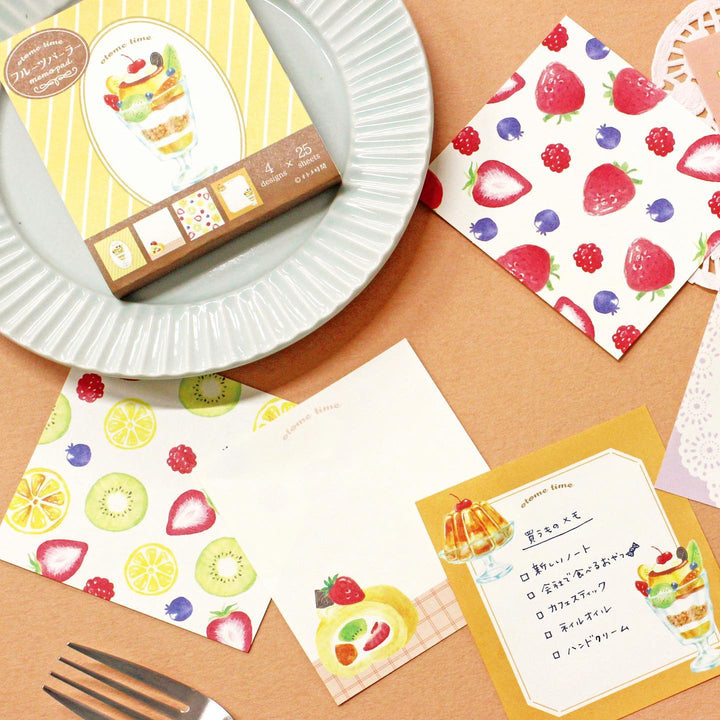 Memo Pad - Fruits Parlor