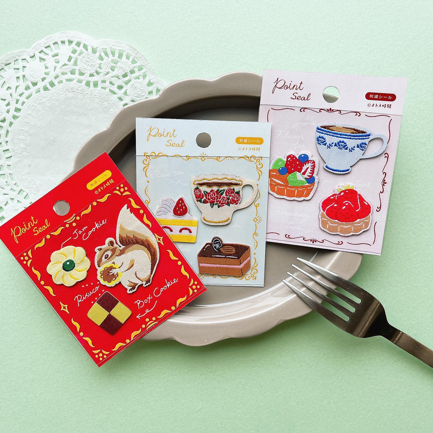 Limited Edition Embroidery Stickers - Fruits Parlor