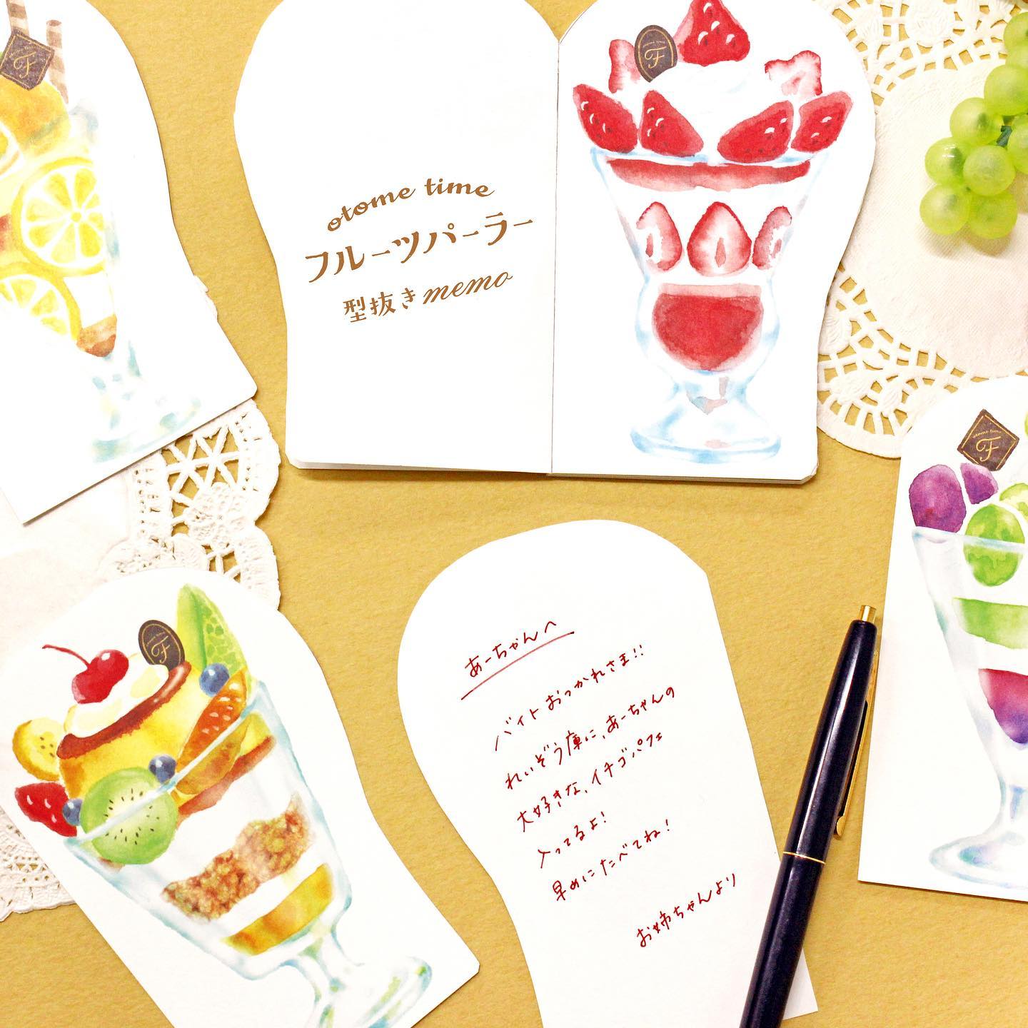 Die-cut Memo Pad - Fruits Parlor