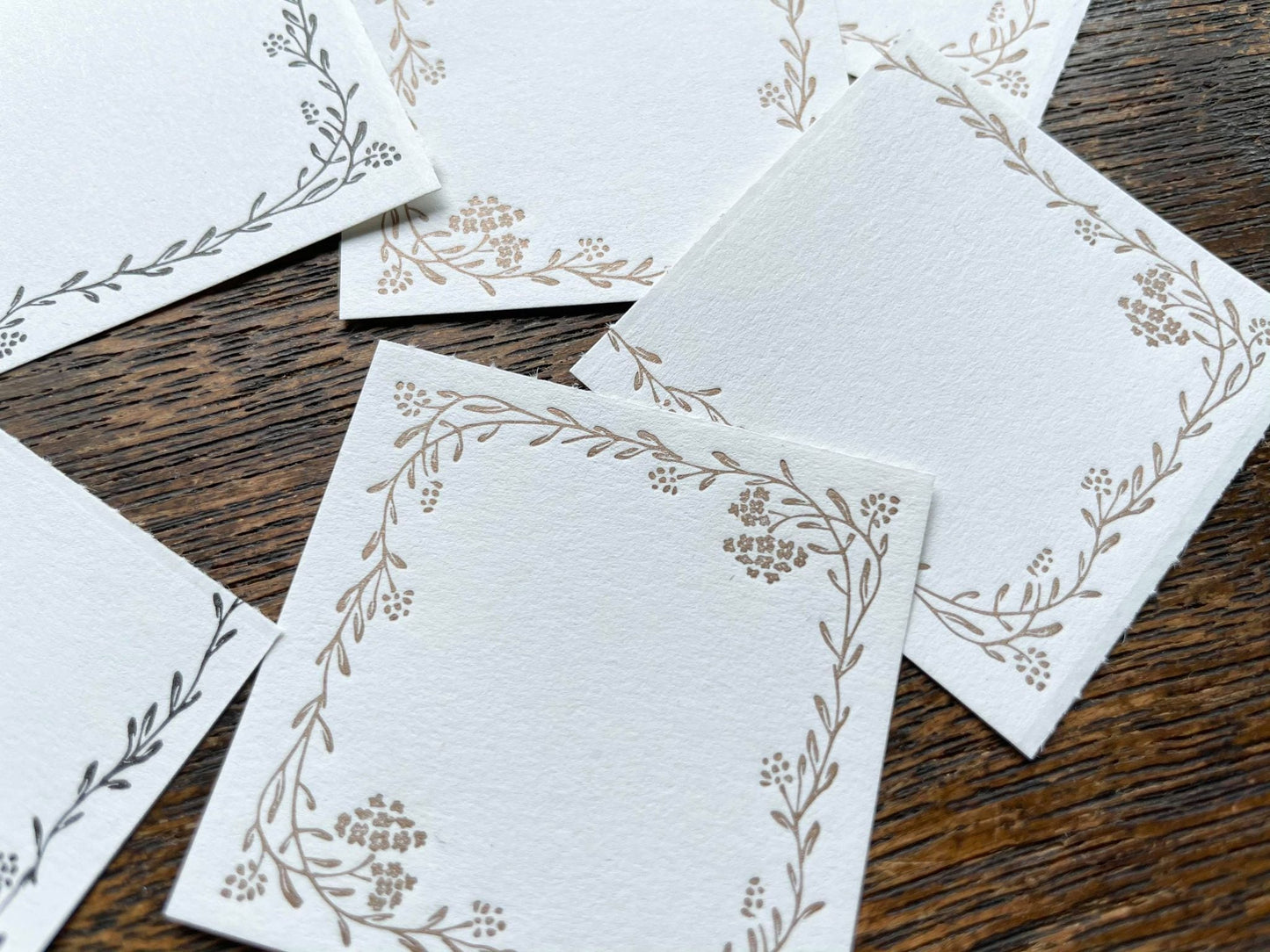 Letterpress 3 Patterns Label Book - Noble