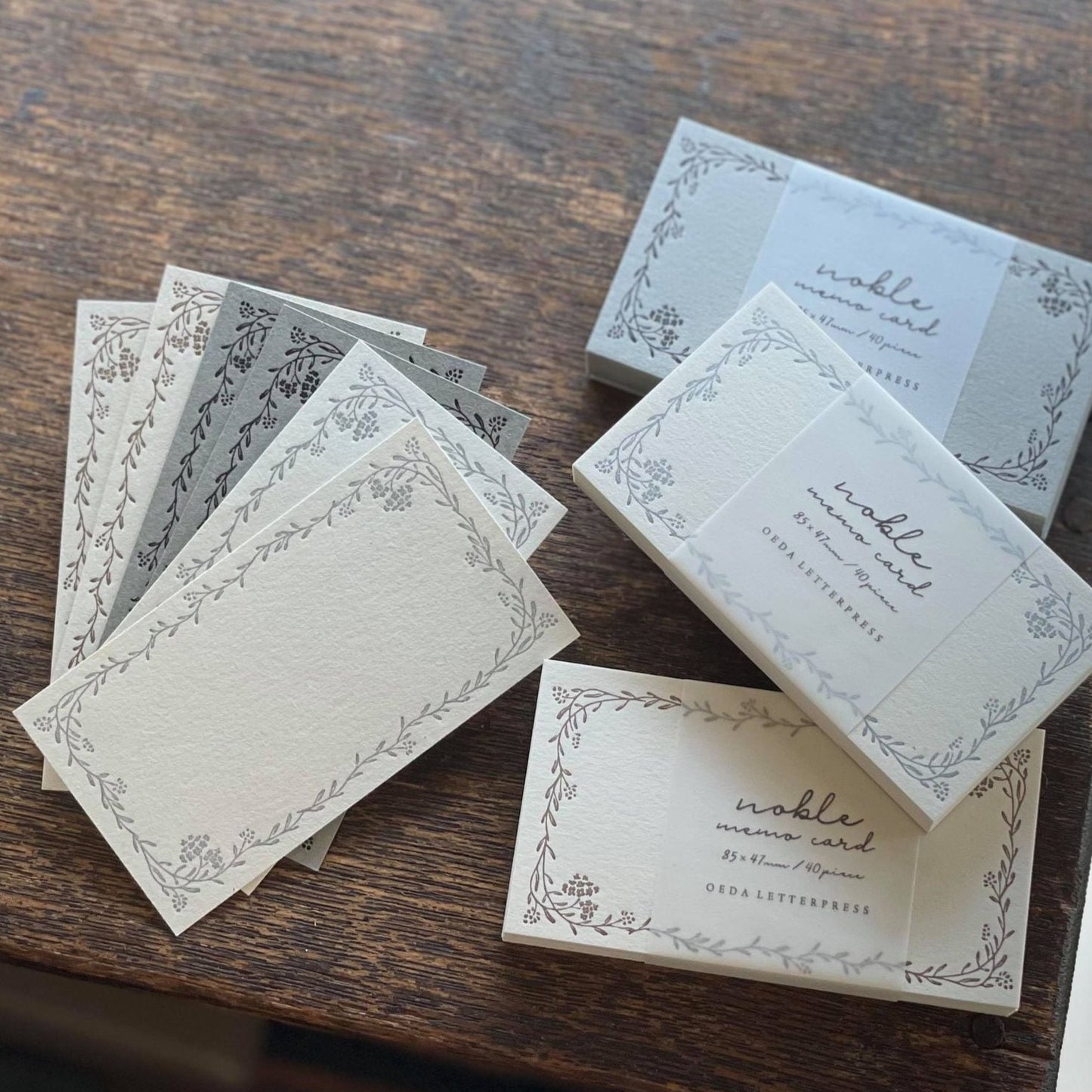 Letterpress Noble Note Cards