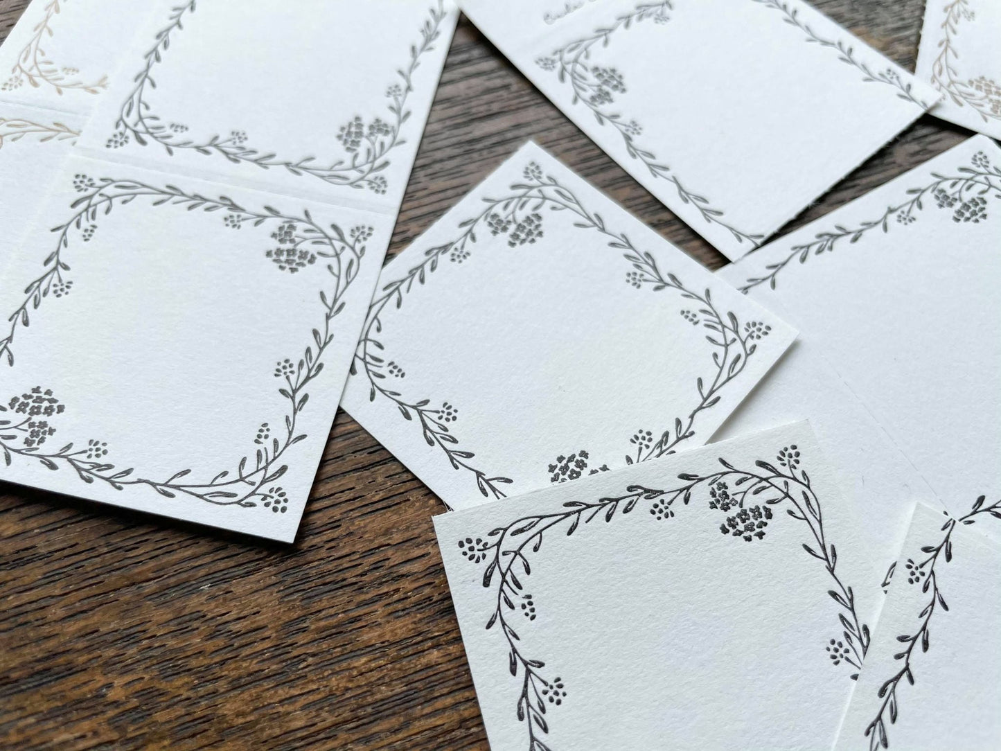 Letterpress 3 Patterns Label Book - Noble