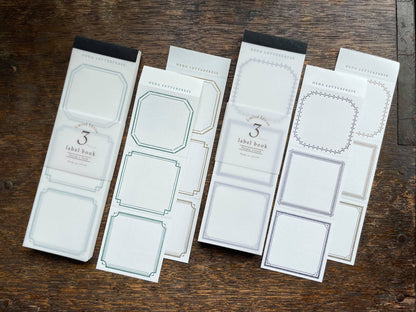Limited Edition Letterpress 3 Patterns Label Book