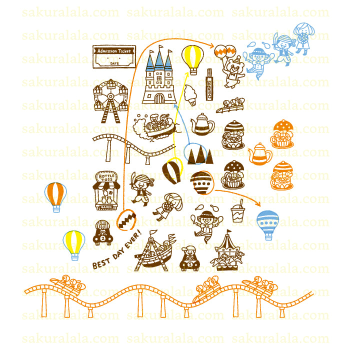 365 Clear Stamps - AMUSEMENT PARK