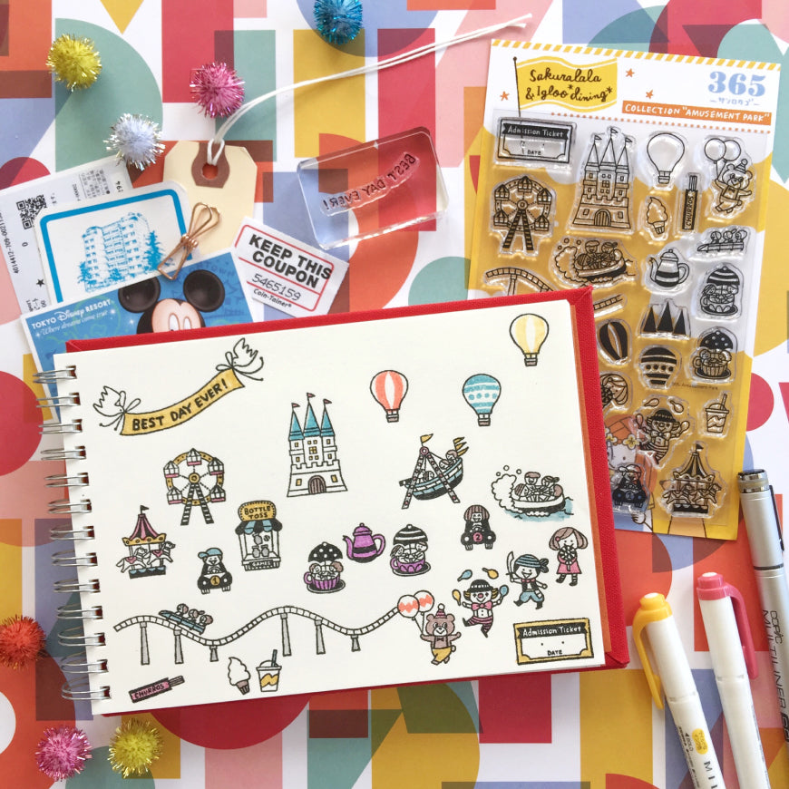365 Clear Stamps - AMUSEMENT PARK