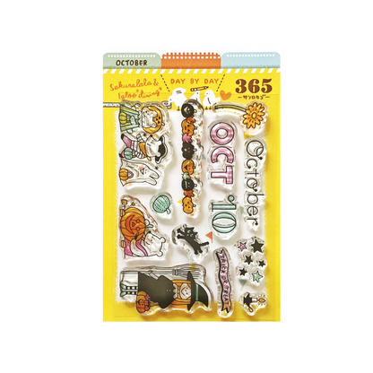 365 Clear Stamps - October (3" x 4")
