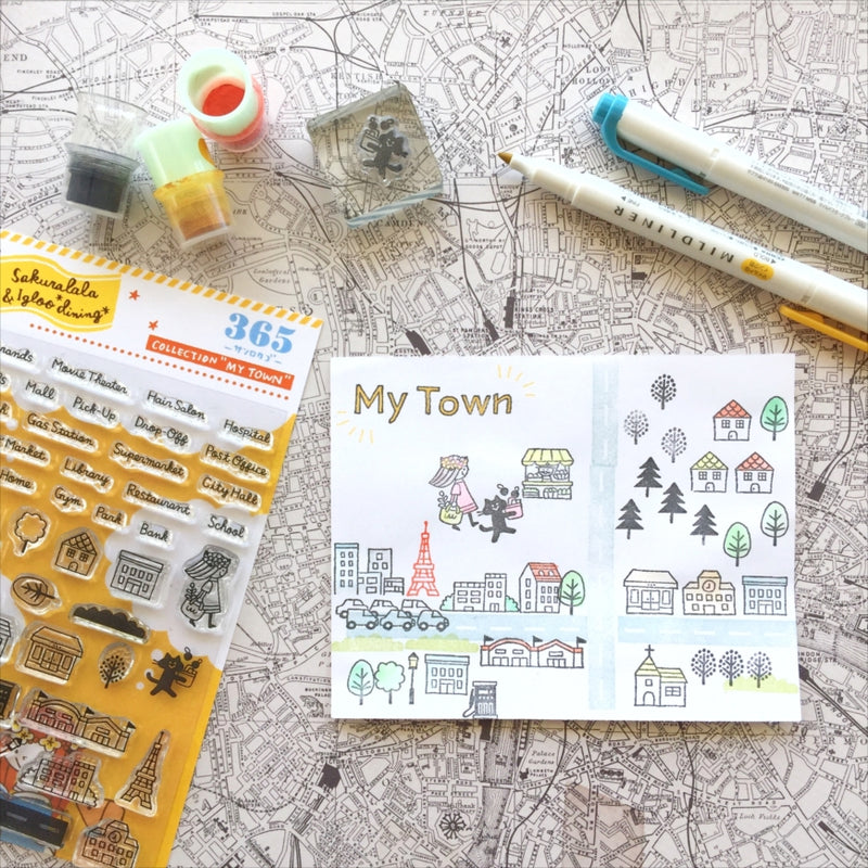 365 Clear Stamps - MY TOWN