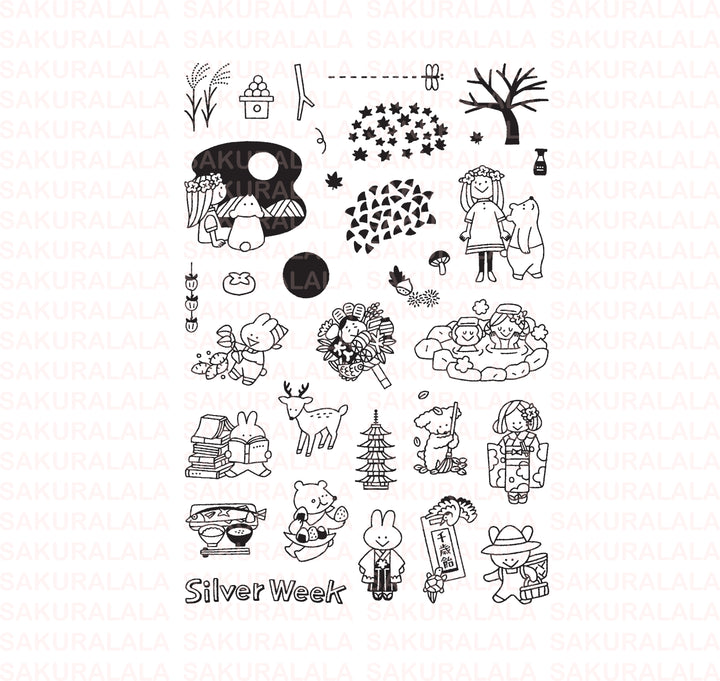 Igloo Dining 365 Clear Stamps - Nippon - Autumn