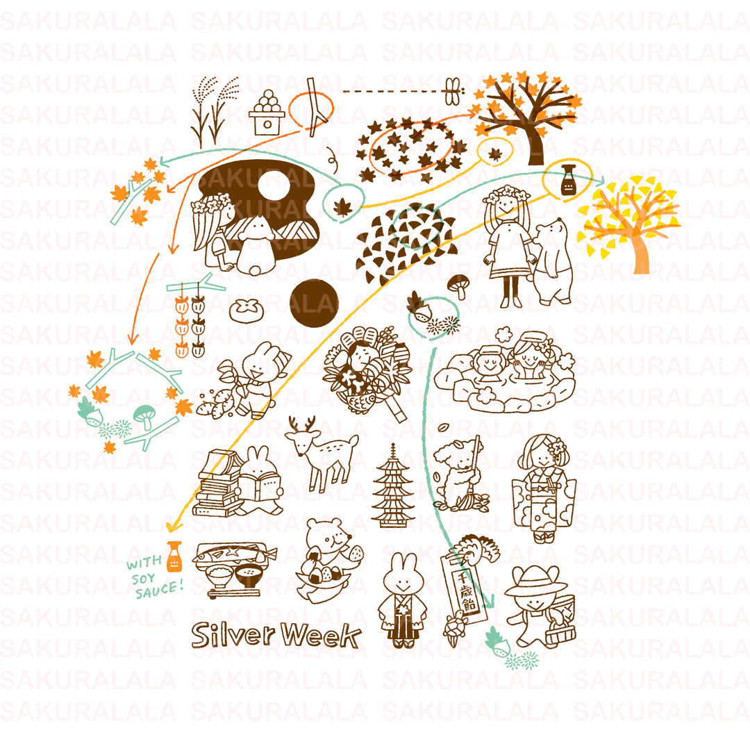 Igloo Dining 365 Clear Stamps - Nippon - Autumn