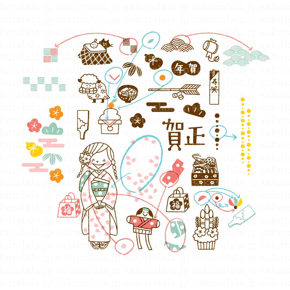 Igloo Dining 365 Clear Stamps - HAPPY NEW YEAR