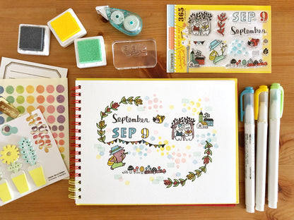 365 Clear Stamps - September (3" x 4")
