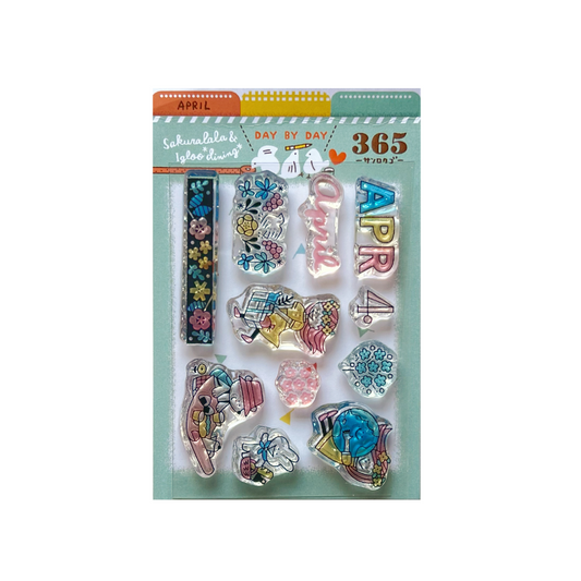 Igloo Dining Clear Stamps - April (3" x 4")