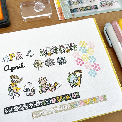 Igloo Dining Clear Stamps - April (3" x 4")