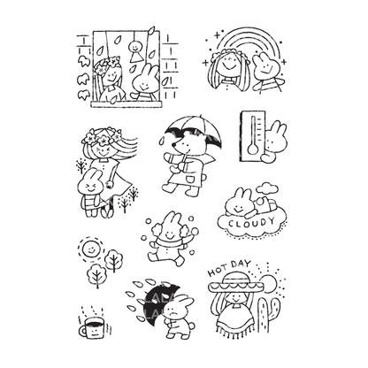 Igloo Dining 365 Clear Stamps - Beautiful Days (3" x 4")