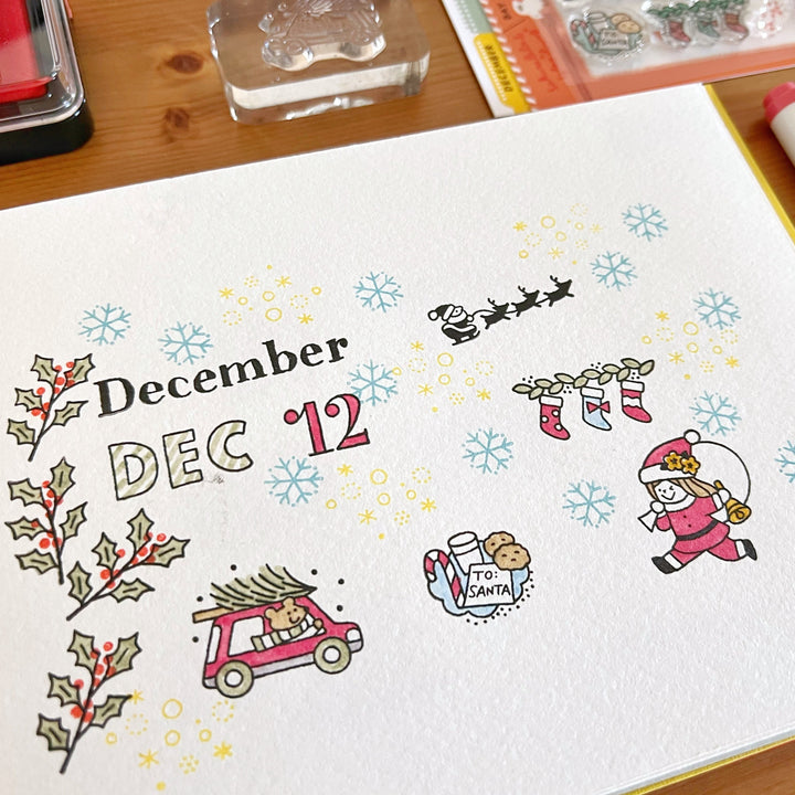 Igloo Dining 365 Clear Stamps - December (3" x 4")