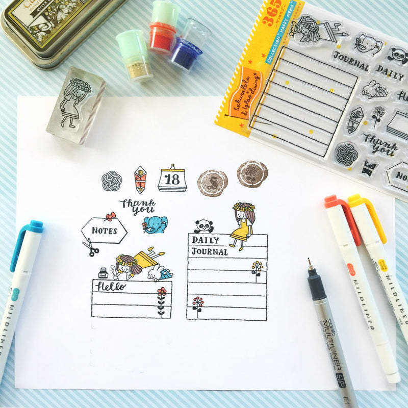 365 Clear Stamps - HAPPY MEMO