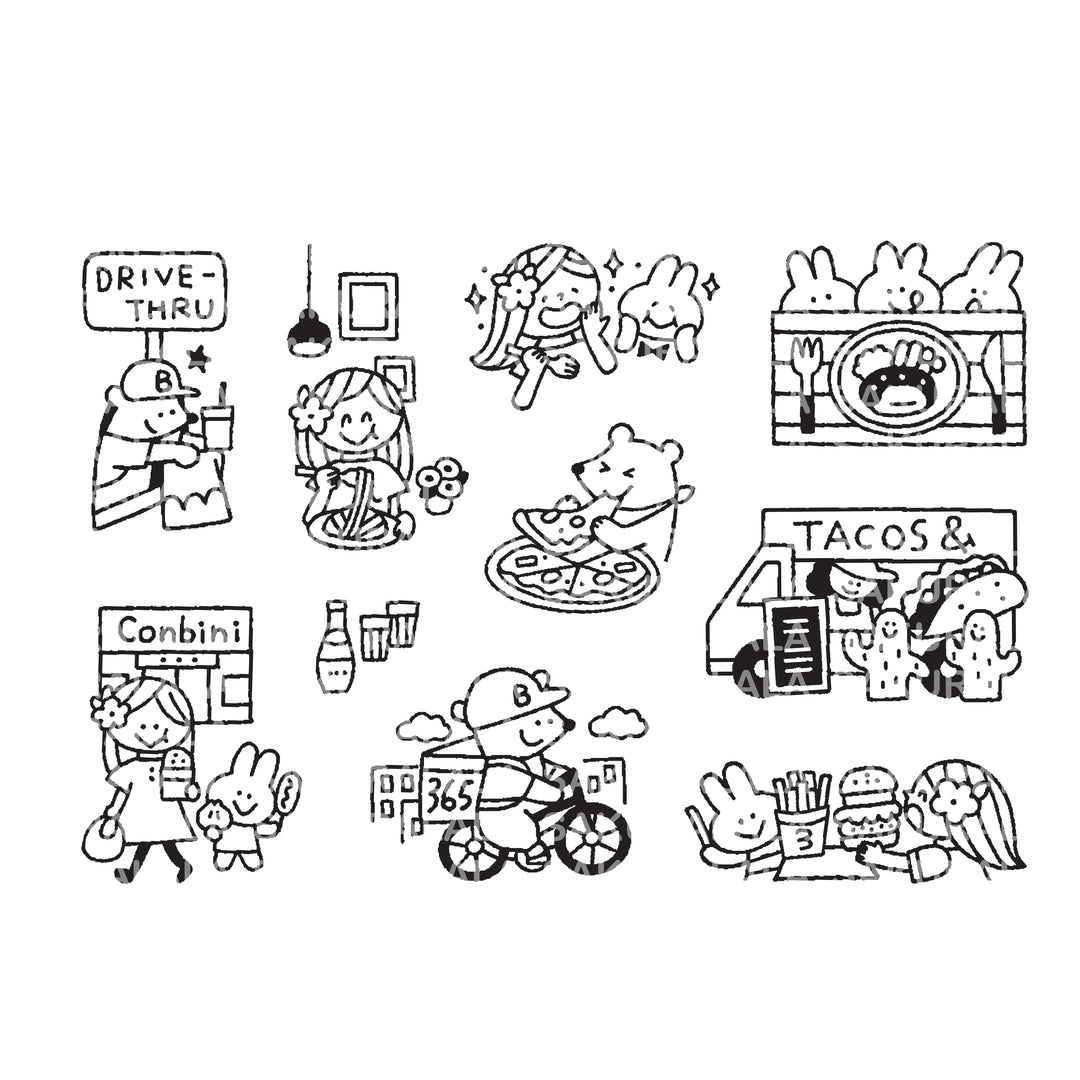 Igloo Dining Clear Stamps - Itadakimasu (3" x 4")